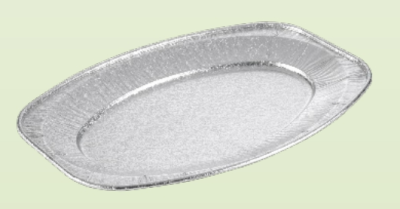 Oval aluminum plate